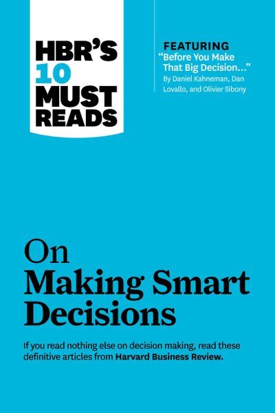 ebook online hbrs reads making smart decisions Kindle Editon